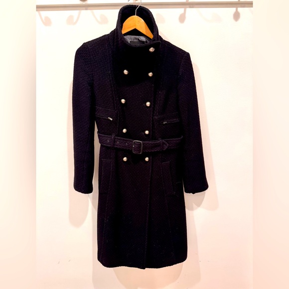 BCBG MILITARY STYLE PEA COAT SIZE XS - Picture 1 of 5
